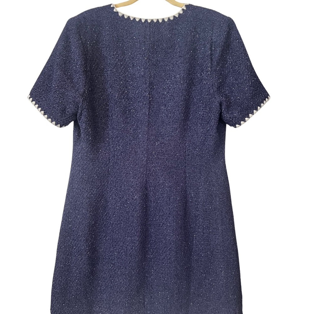 Alexia Admor Blue and White Buttoned Mini Dress - Picture 2 of 4